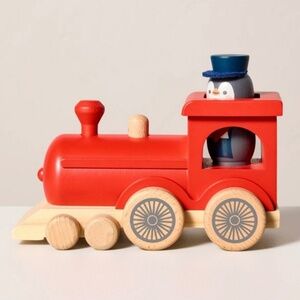 2pc Toy Train with Penguin Conductor Peg Pal - Hearth & Hand Magnolia